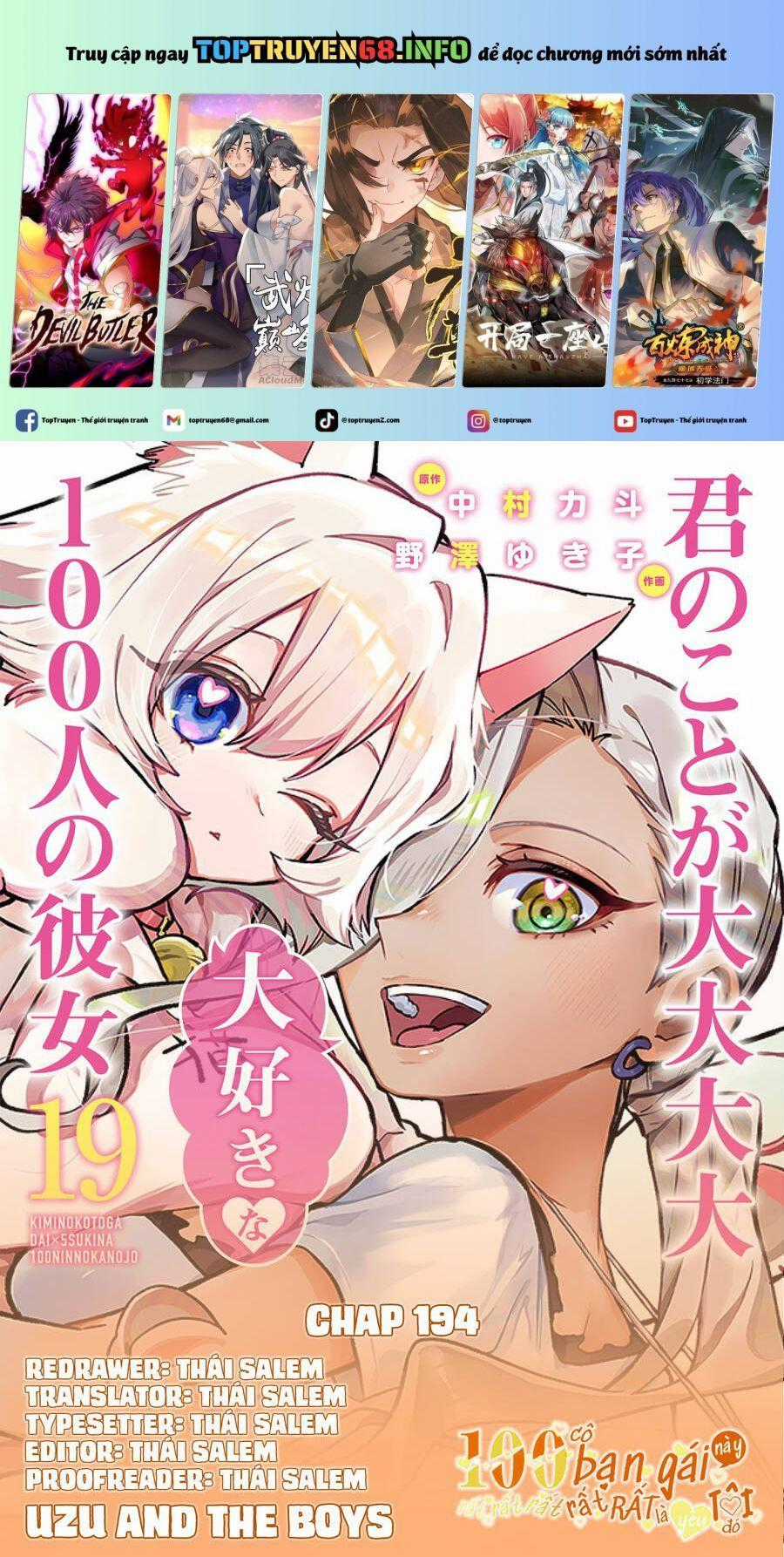 Kimi No Koto Ga Dai Dai Dai Dai Daisuki Na 100-Ri No Kanojo Chương 194 trang 1