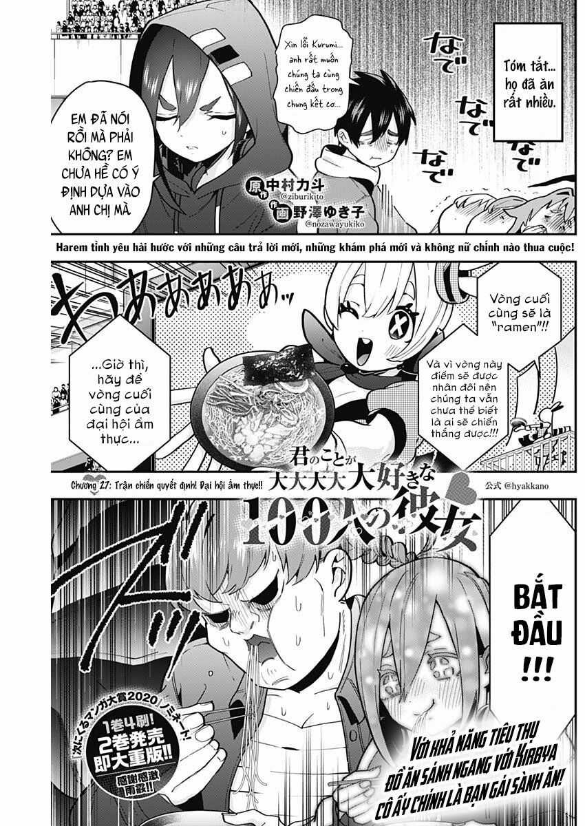 Kimi No Koto Ga Dai Dai Dai Dai Daisuki Na 100-Ri No Kanojo Chương 27 trang 3