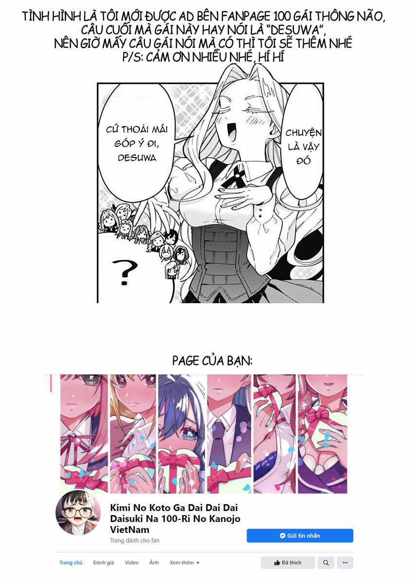 Kimi No Koto Ga Dai Dai Dai Dai Daisuki Na 100-Ri No Kanojo Chương 42 trang 21