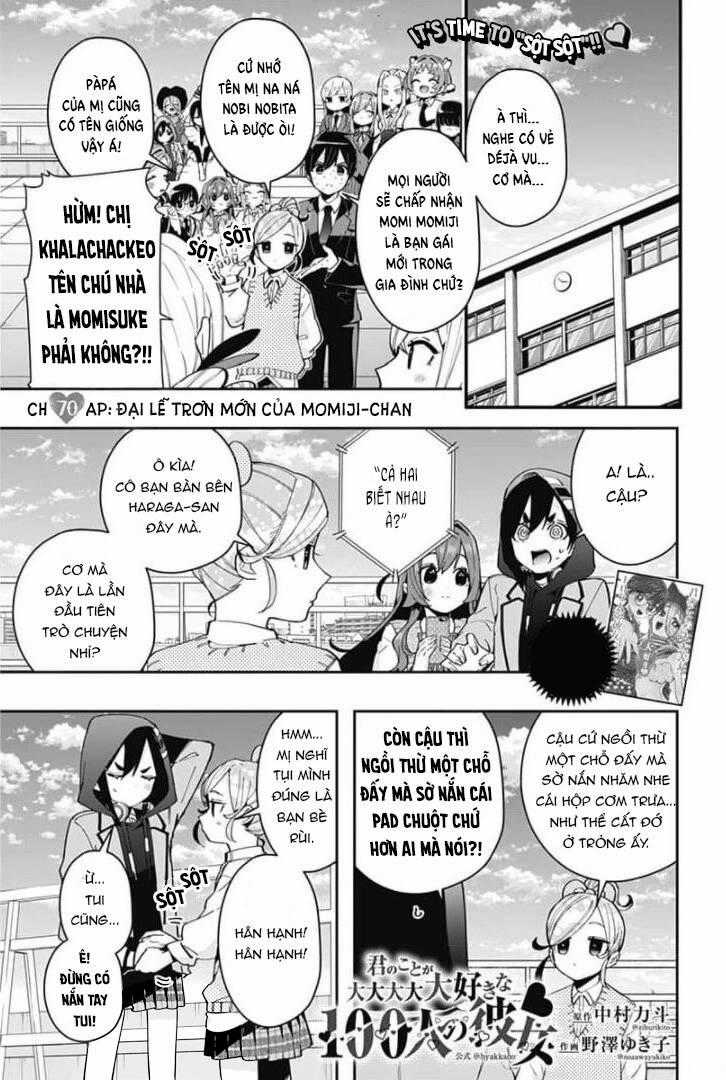 Kimi No Koto Ga Dai Dai Dai Dai Daisuki Na 100-Ri No Kanojo Chương 70 trang 1