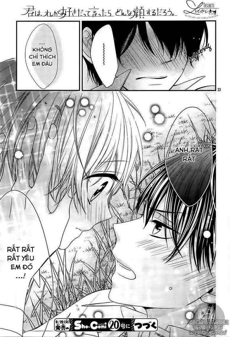 Kimi Wa Ore Ga Suki Datte Ittara Donna Kao Suru Darou Chapter 11 trang 35