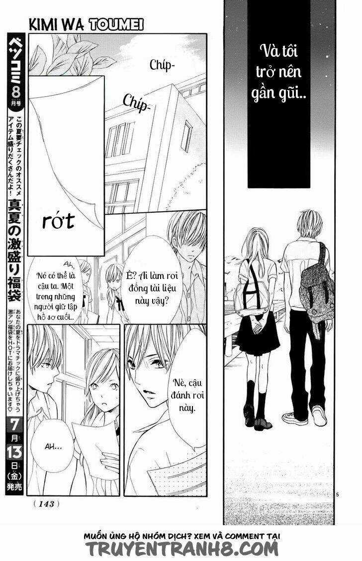 Kimi Wa Toumei Chapter 3 trang 4