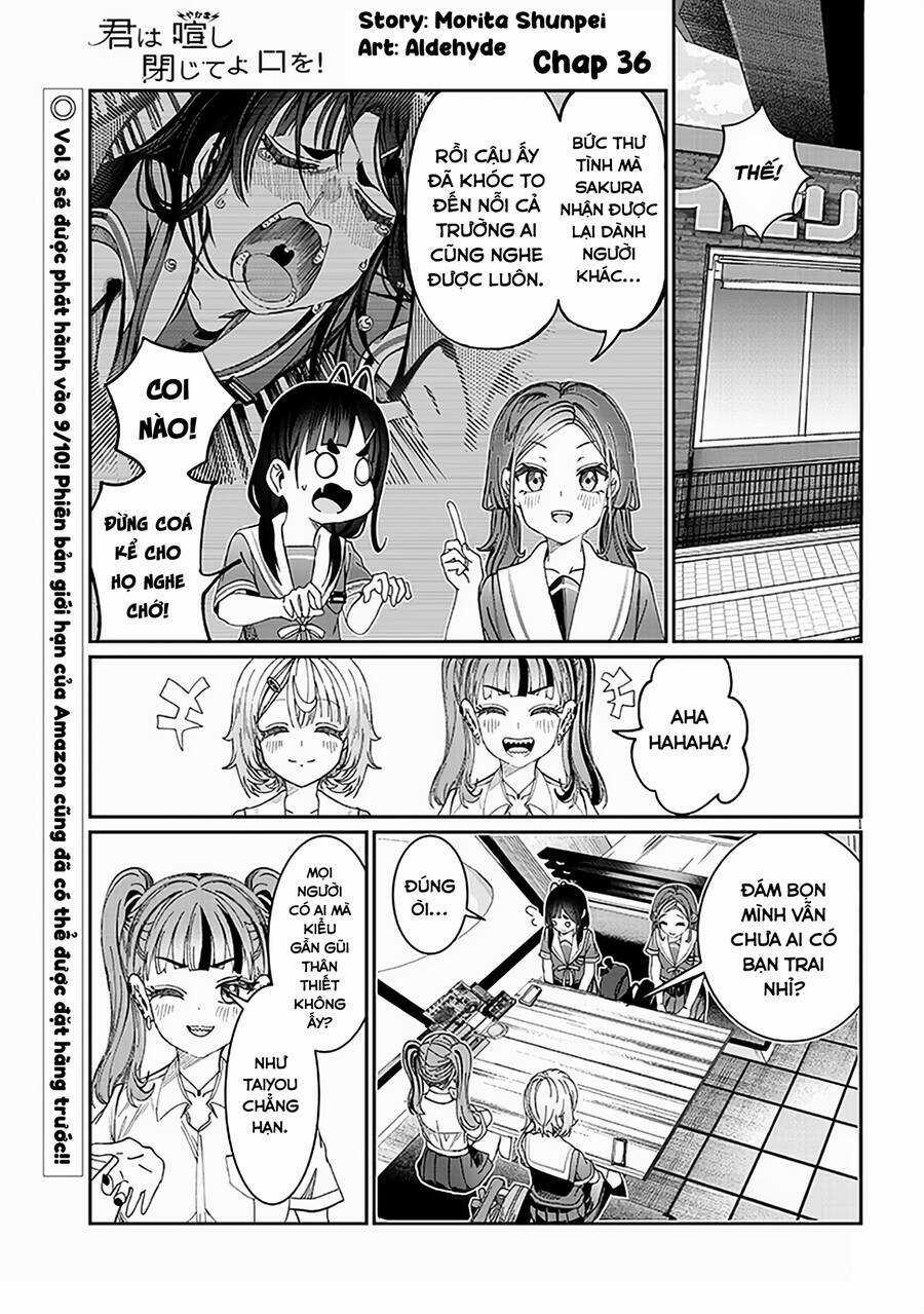 Kimi Wa Yakamashi Tojite Yo Kuchi Wo! Chapter 36 trang 0