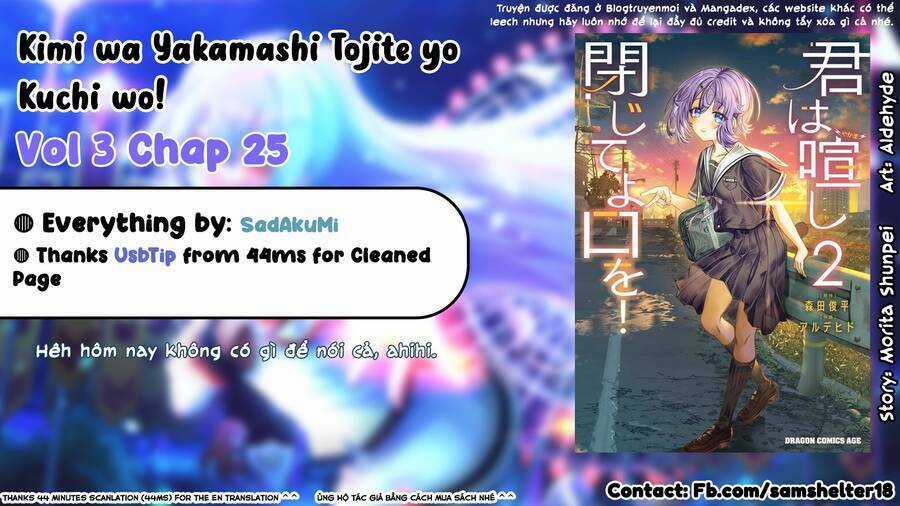 Kimi Wa Yakamashi Tojite Yo Kuchi Wo! Chapter 49 trang 0