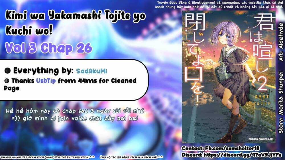 Kimi Wa Yakamashi Tojite Yo Kuchi Wo! Chapter 51 trang 0