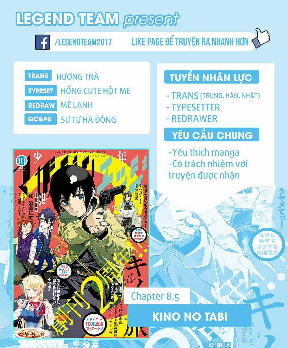 Kino No Tabi - The Beautiful World Chapter 8.5 trang 3