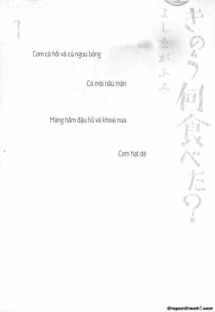 Kinou Nani Tabeta? Chapter 1 trang 3