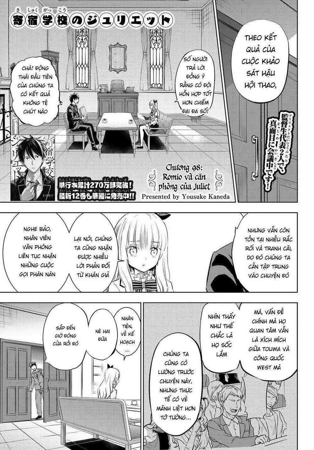 Kishuku Gakkou No Juliet Chapter 98 trang 2