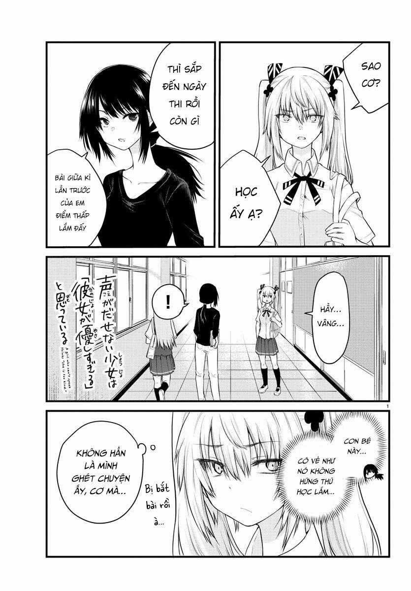 Koe Ga Dasenai Shoujo Wa "Kanojo Ga Yasashisugiru" To Omotte Iru Chương 16 trang 1