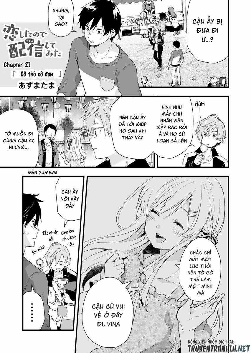 Koi Shita No De, Haishin Shite Mita Chapter 21 trang 1