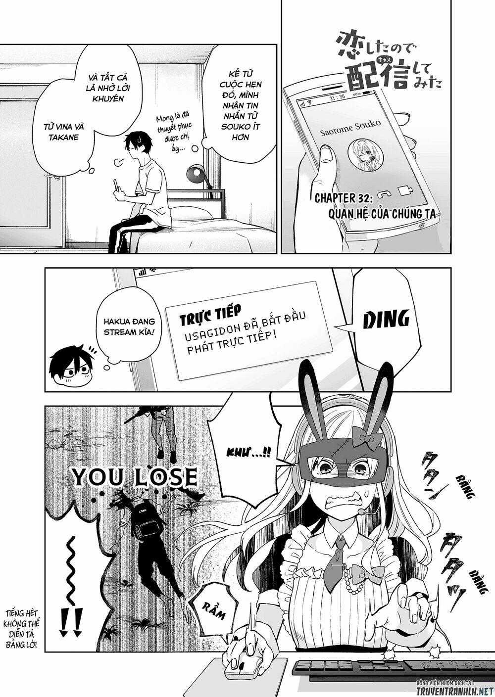Koi Shita No De, Haishin Shite Mita Chapter 32 trang 0