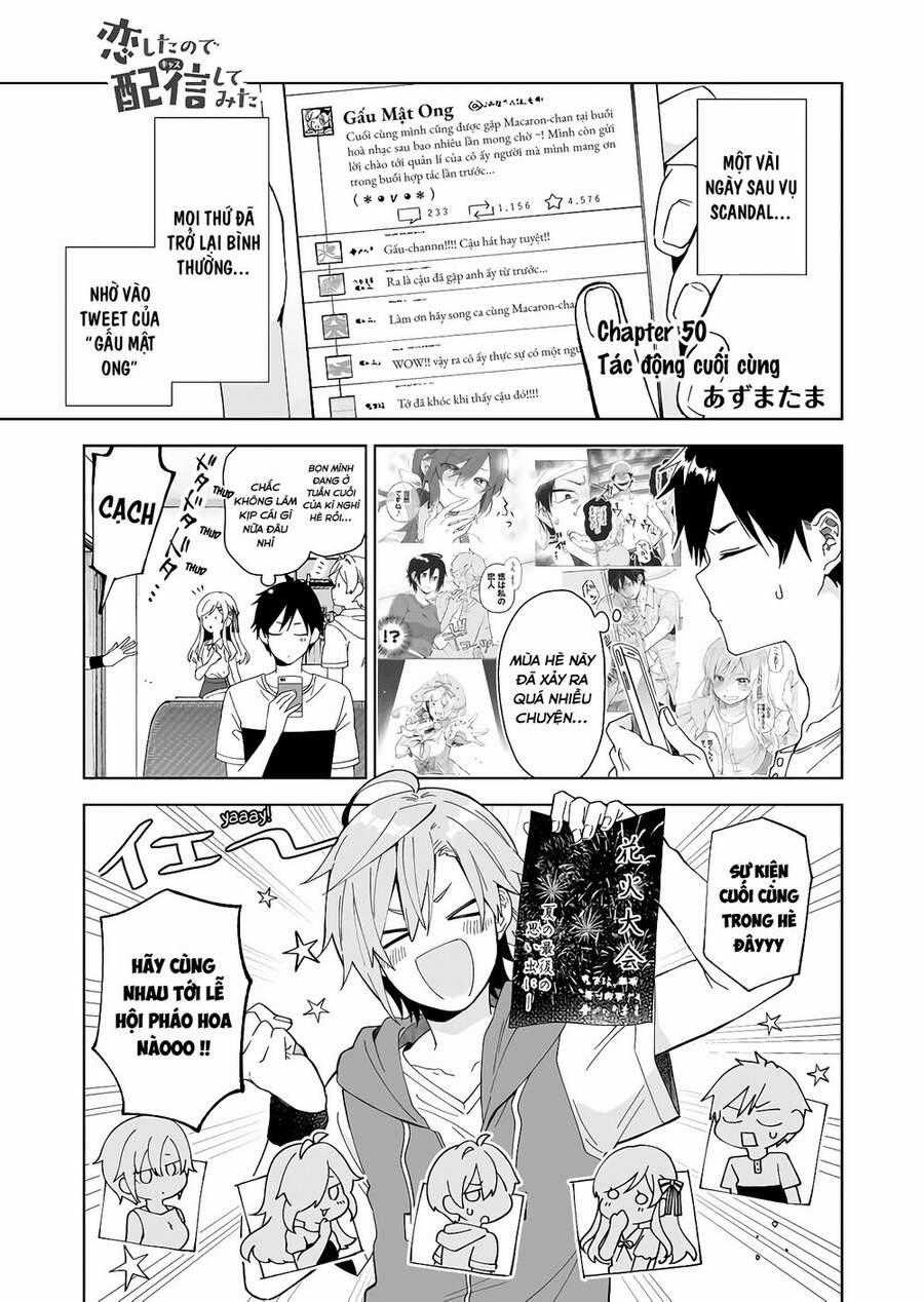 Koi Shita No De, Haishin Shite Mita Chapter 50 trang 1