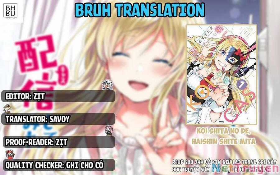 Koi Shita No De, Haishin Shite Mita Chapter 66 trang 1