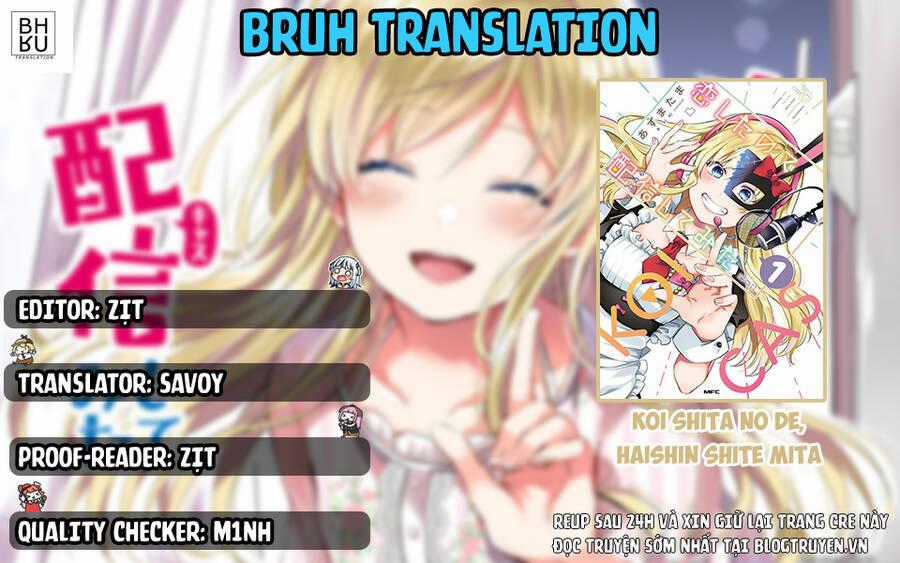 Koi Shita No De, Haishin Shite Mita Chapter 68 trang 1