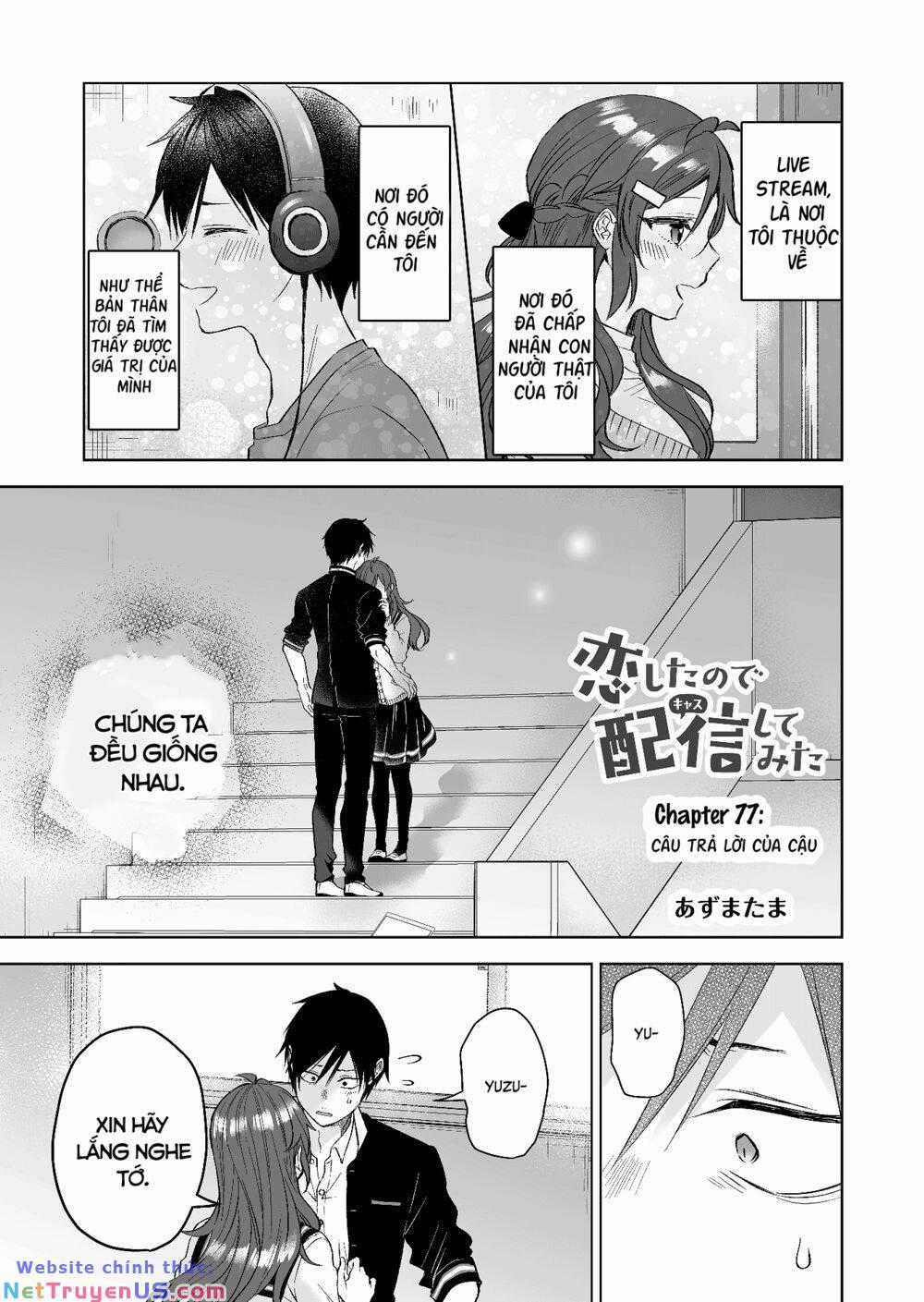 Koi Shita No De, Haishin Shite Mita Chapter 77 trang 1