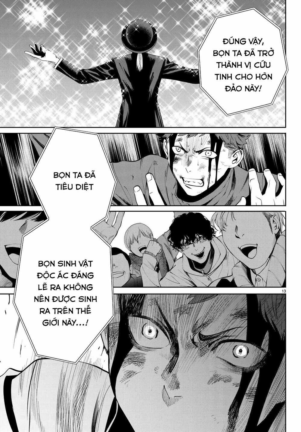 Konya Wa Tsuki Ga Kirei Desu Ga, Toriaezu Shi Ne Chapter 32 trang 13