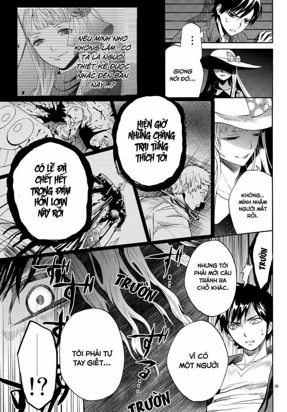 Konya Wa Tsuki Ga Kirei Desu Ga, Toriaezu Shi Ne Chapter 5 trang 35