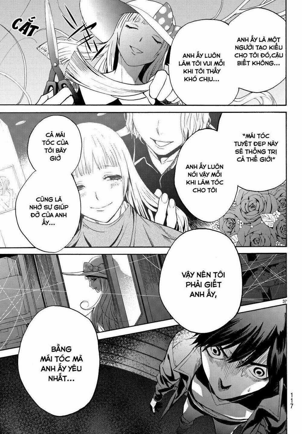 Konya Wa Tsuki Ga Kirei Desu Ga, Toriaezu Shi Ne Chapter 5 trang 37