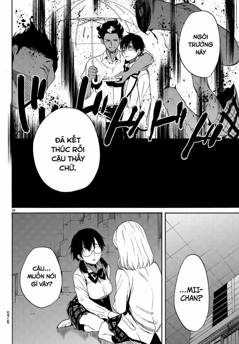 Konya Wa Tsuki Ga Kirei Desu Ga, Toriaezu Shi Ne Chapter 6 trang 51