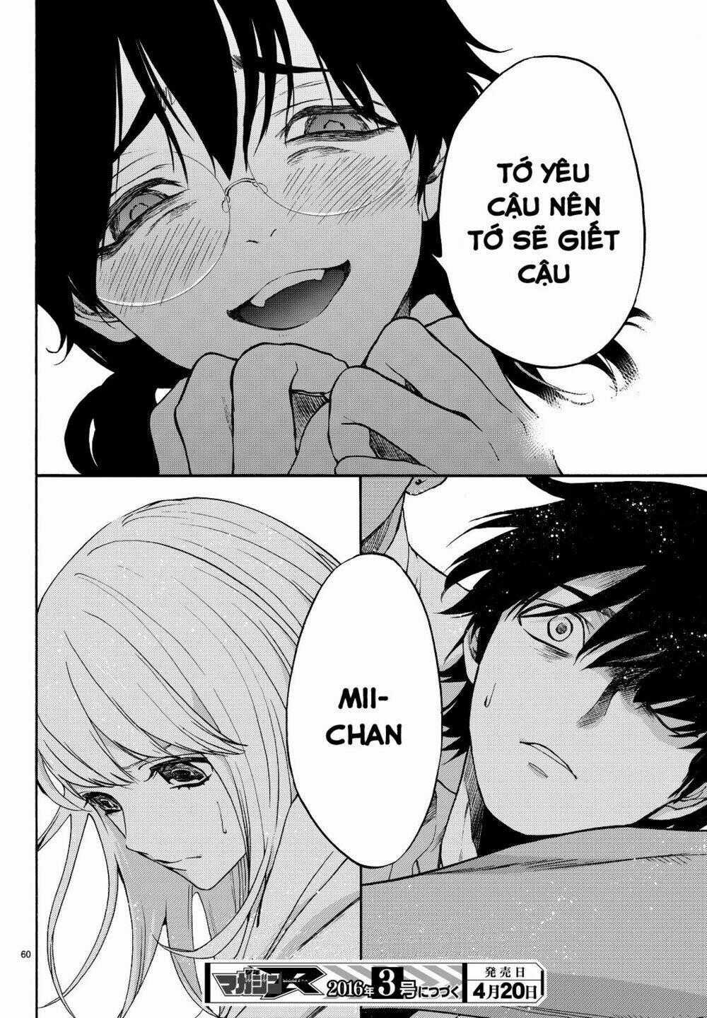 Konya Wa Tsuki Ga Kirei Desu Ga, Toriaezu Shi Ne Chapter 6 trang 57