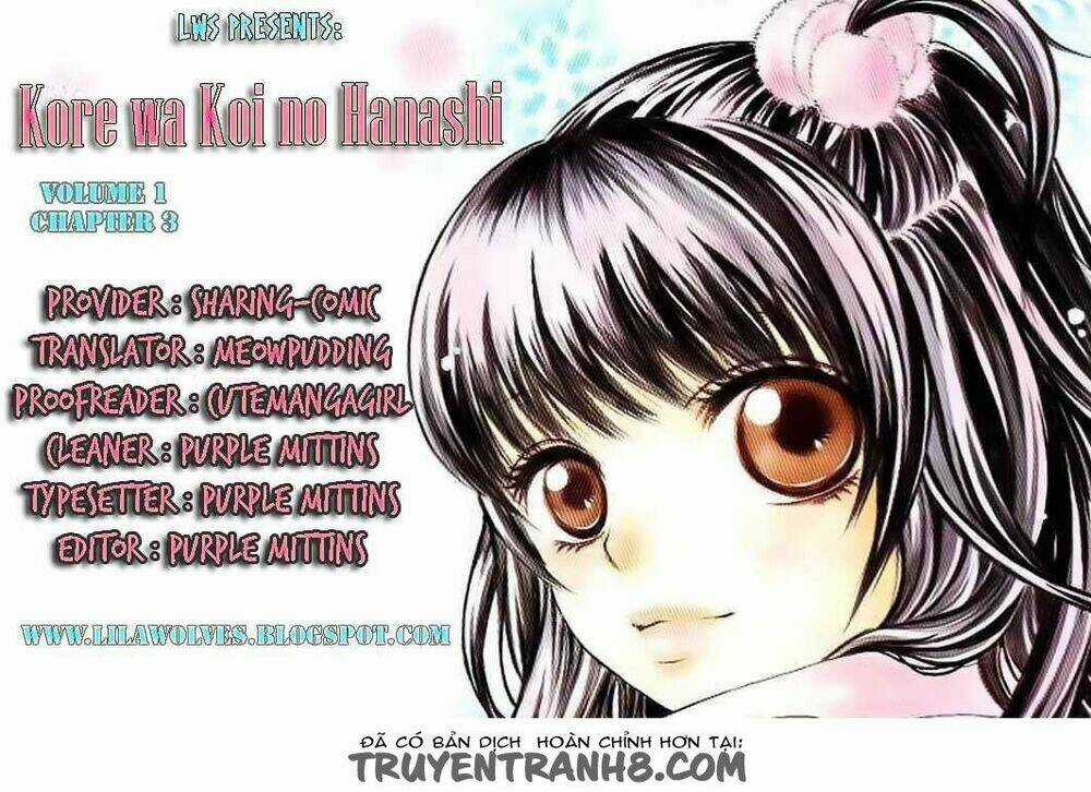 Kore Wa Koi No Hanashi Chapter 3 trang 1