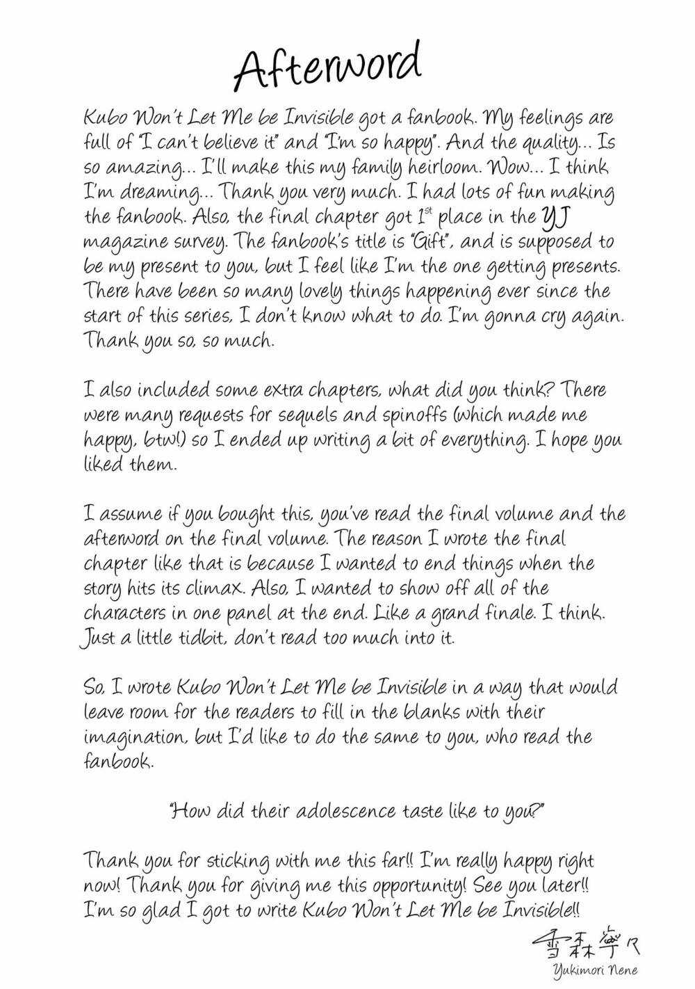 Kubo-San Wa Boku (Mobu) Wo Yurusanai Chapter 145.6 trang 10