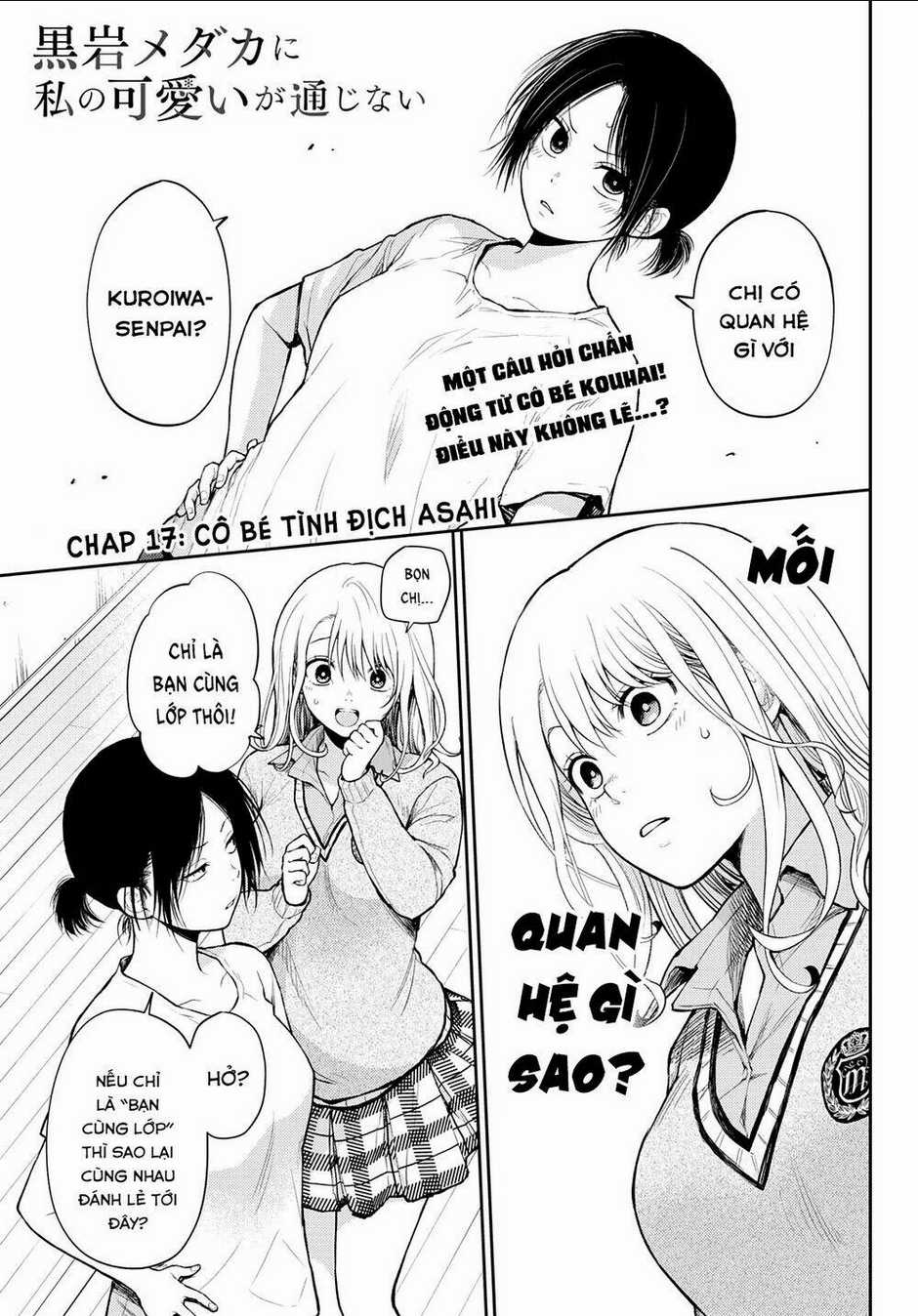 Kuroiwa Medaka Ni Watashi No Kawaii Ga Tsuujinai Chapter 17 trang 1