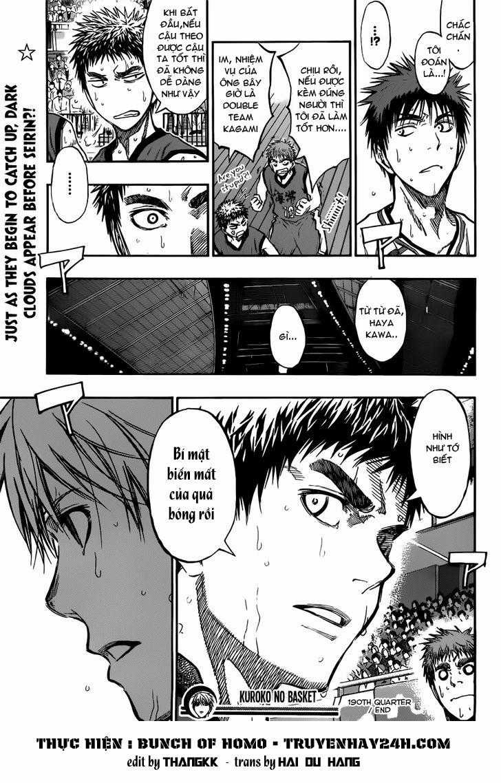 Kuroko No Basuke Chapter 190 trang 20