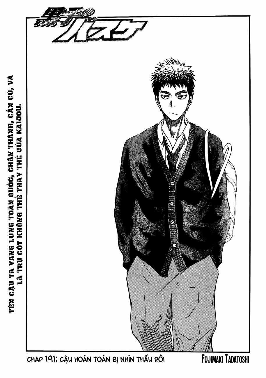 Kuroko No Basuke Chapter 191 trang 3