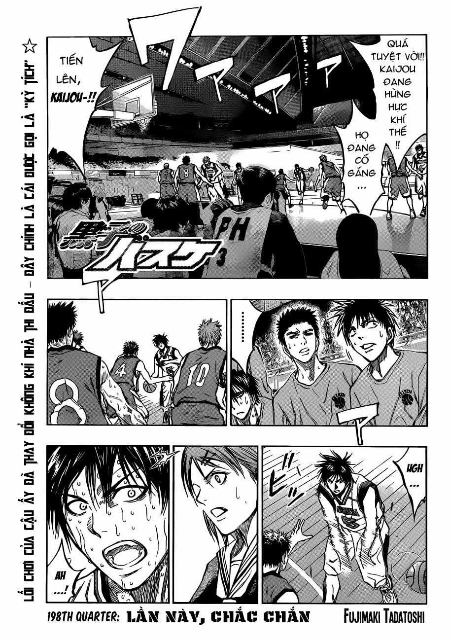 Kuroko No Basuke Chapter 198 trang 3