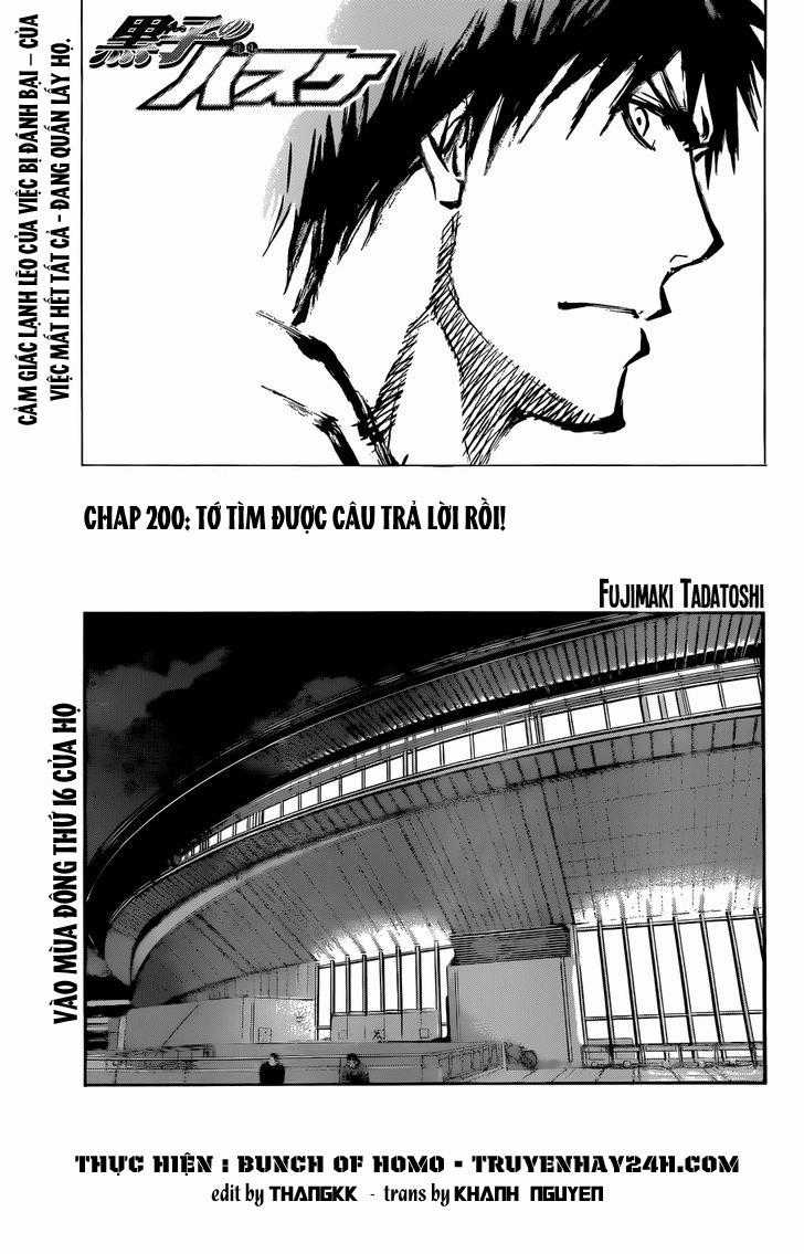 Kuroko No Basuke Chapter 200 trang 3