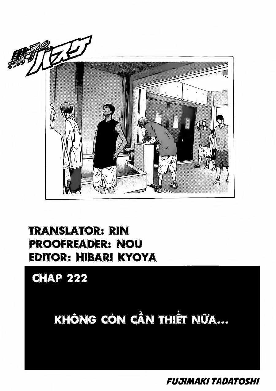 Kuroko No Basuke Chapter 222 trang 2