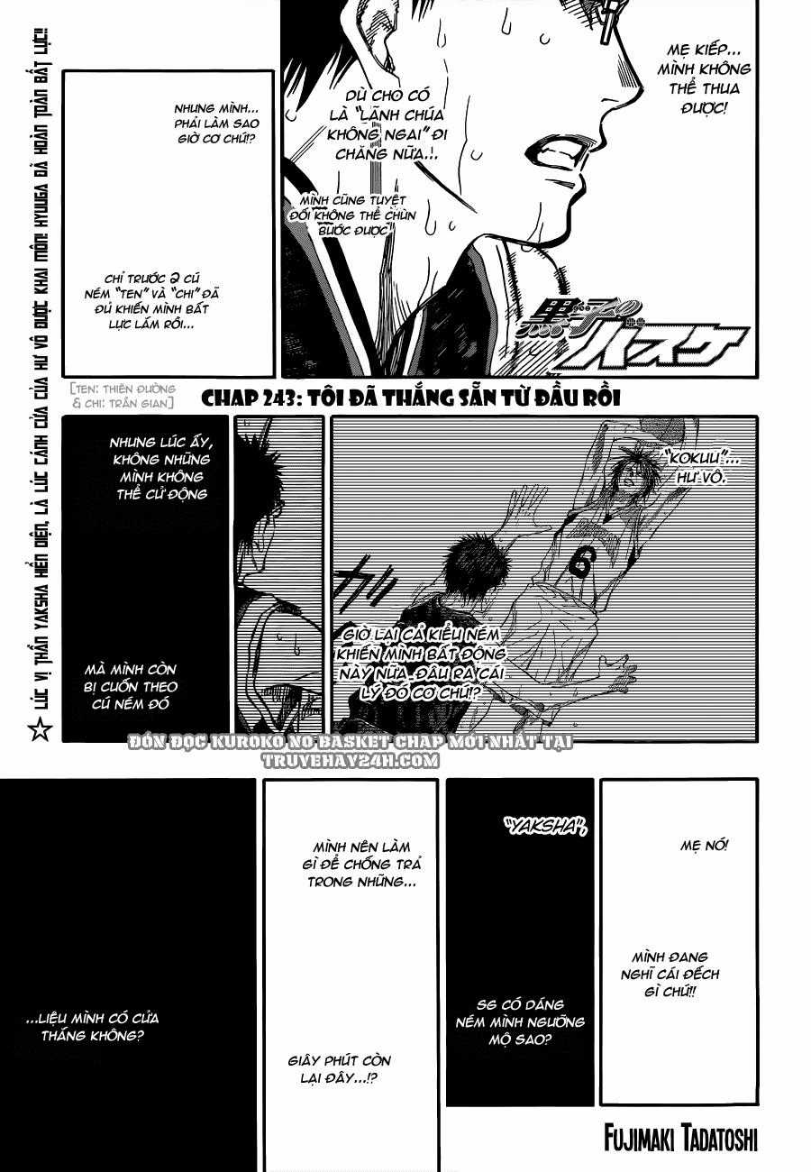 Kuroko No Basuke Chapter 243 trang 4