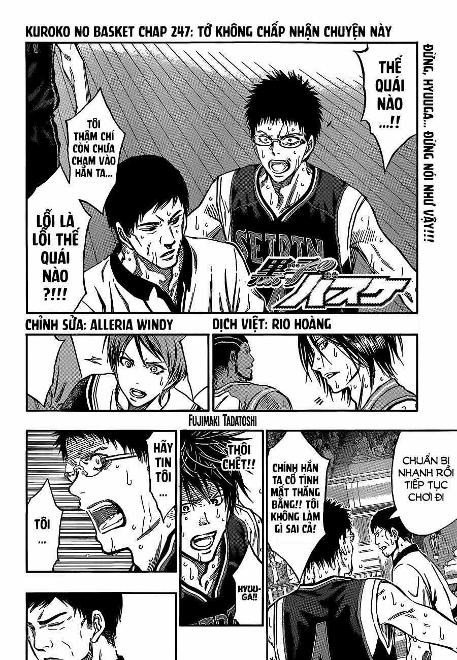 Kuroko No Basuke Chapter 247 trang 3