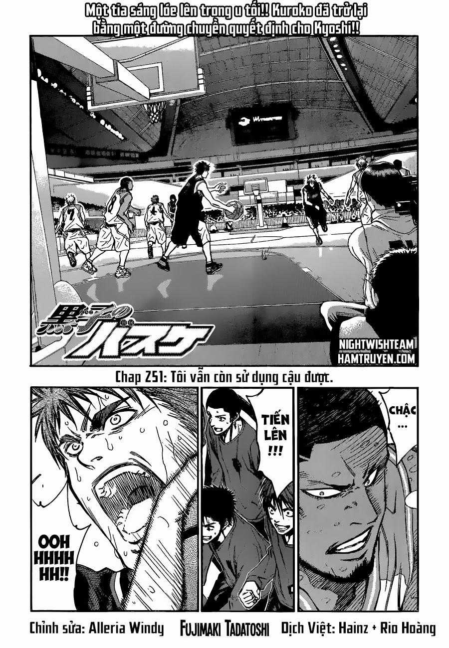 Kuroko No Basuke Chapter 251 trang 2