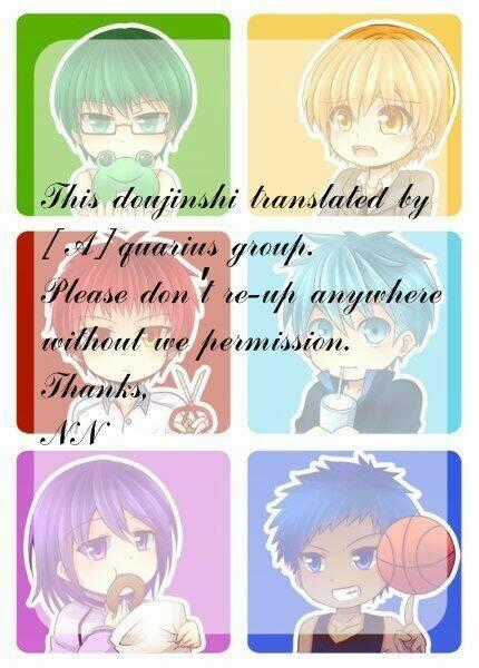 Kuroko – Tuyển Thủ Vô Hình: Short Doujinshi Chapter 114 trang 0