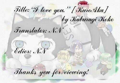 Kuroko – Tuyển Thủ Vô Hình: Short Doujinshi Chapter 127 trang 1