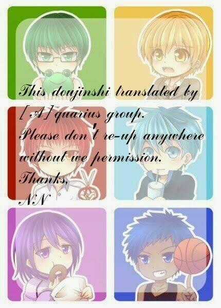 Kuroko – Tuyển Thủ Vô Hình: Short Doujinshi Chapter 133 trang 0