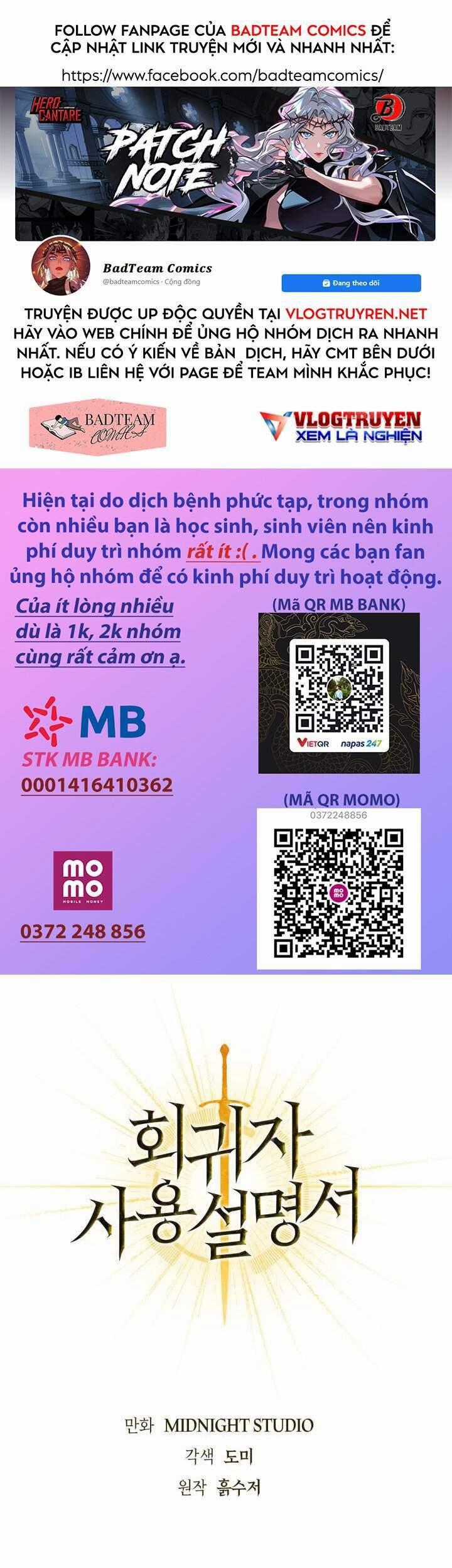 Ký Sự Hồi Quy Chapter 10 trang 0