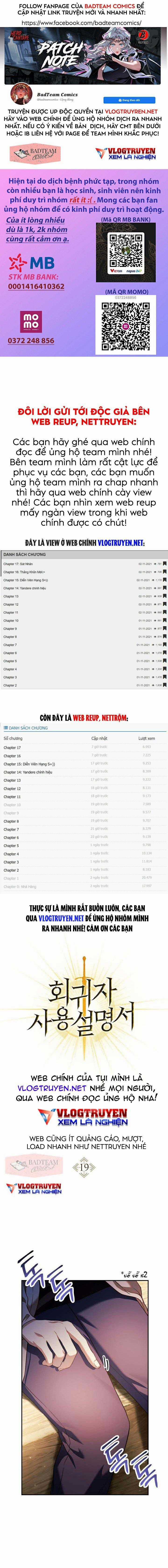 Ký Sự Hồi Quy Chapter 19 trang 0