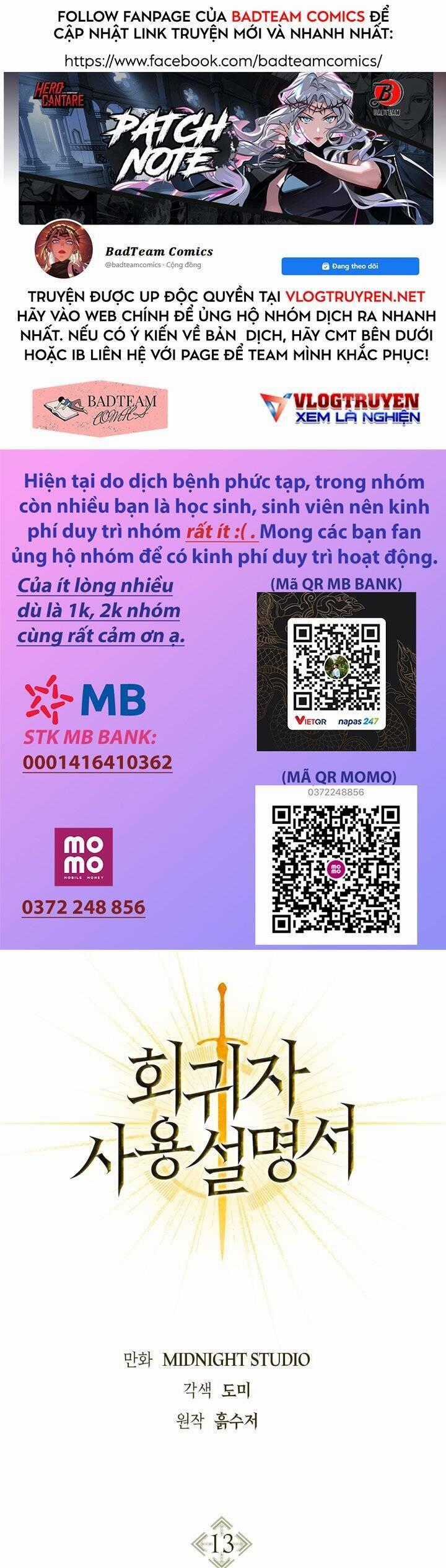 Ký Sự Hồi Quy Chương 13 trang 1