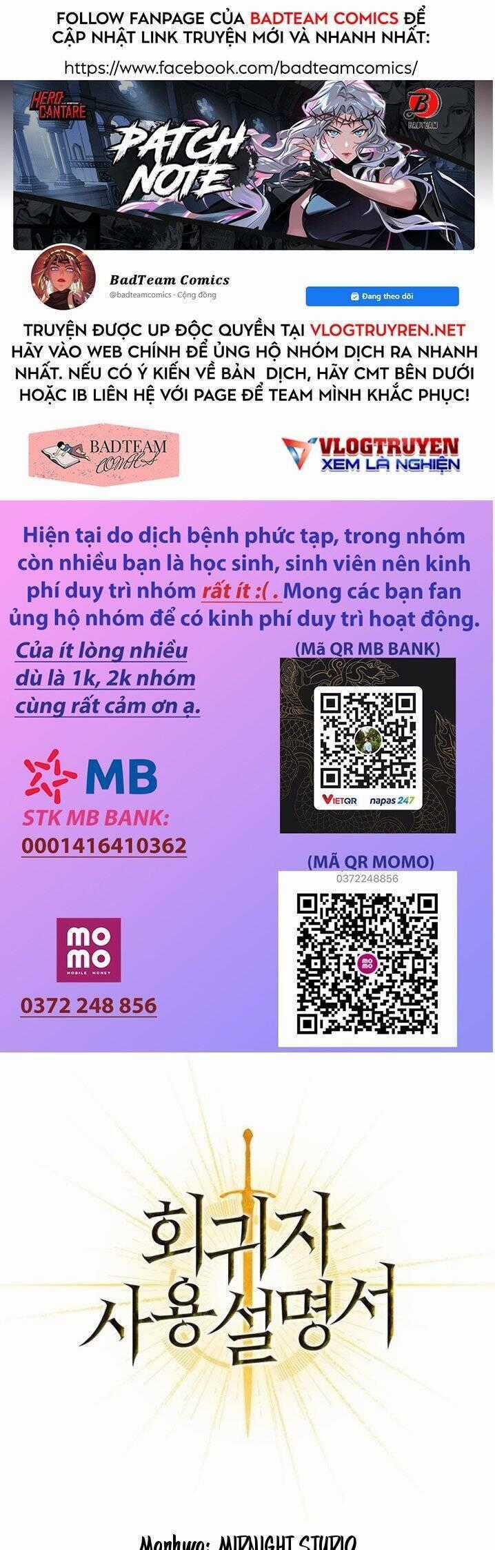 Ký Sự Hồi Quy Chương 3 trang 1