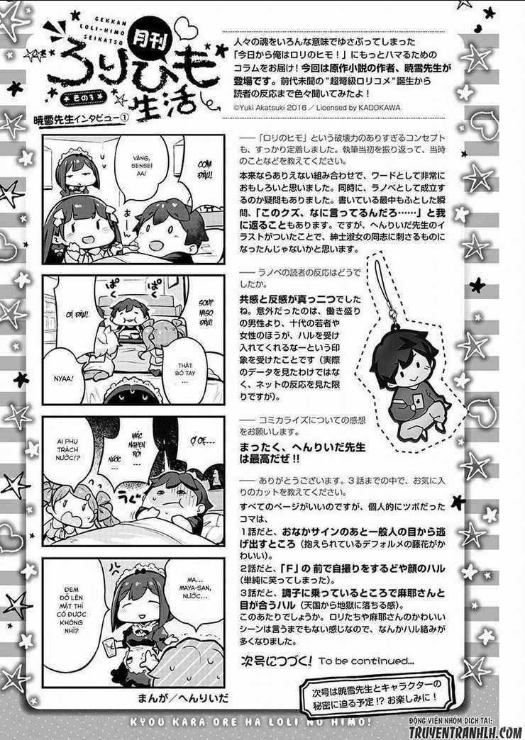 Kyou Kara Ore Wa Loli No Himo! Chapter 3 trang 26