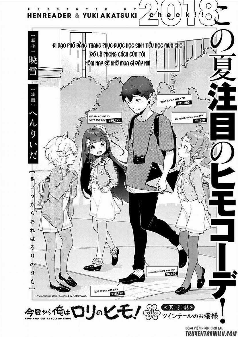 Kyou Kara Ore Wa Loli No Himo! Chapter 3 trang 4