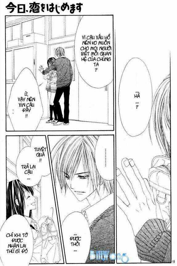 Kyou, Koi Wo Hajimemasu - Mộng Mơ Đầu Đời Chapter 20 trang 18