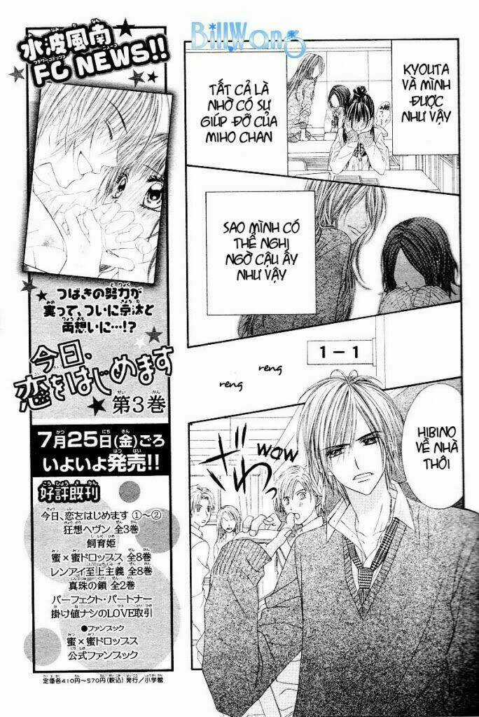 Kyou, Koi Wo Hajimemasu - Mộng Mơ Đầu Đời Chapter 21 trang 15