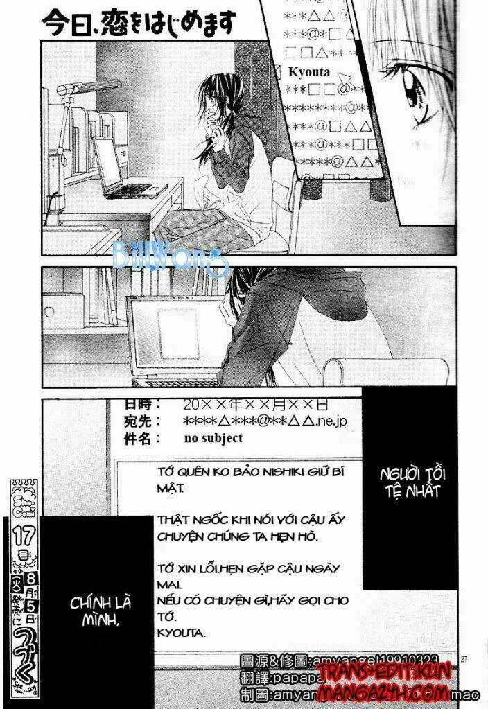 Kyou, Koi Wo Hajimemasu - Mộng Mơ Đầu Đời Chapter 21 trang 27