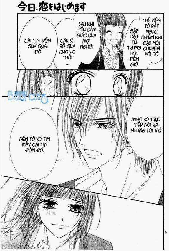 Kyou, Koi Wo Hajimemasu - Mộng Mơ Đầu Đời Chapter 22 trang 17