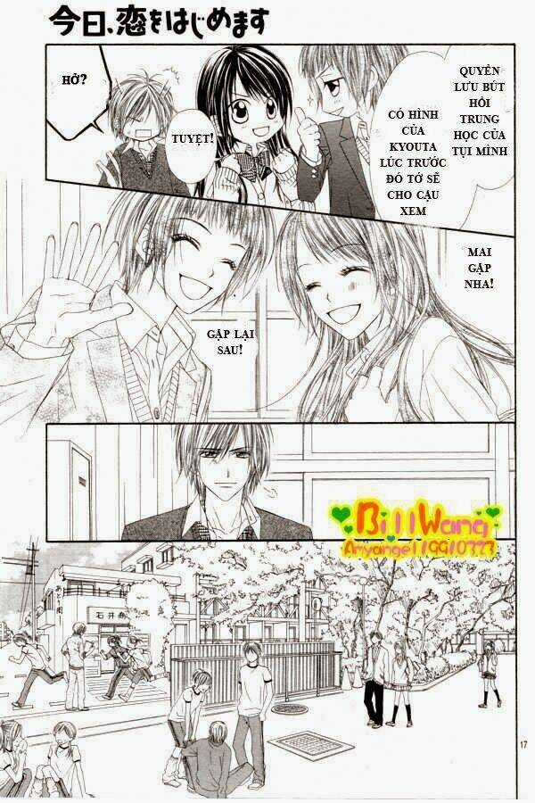Kyou, Koi Wo Hajimemasu - Mộng Mơ Đầu Đời Chapter 25 trang 17