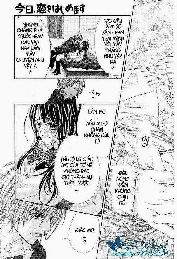 Kyou, Koi Wo Hajimemasu - Mộng Mơ Đầu Đời Chapter 26 trang 21